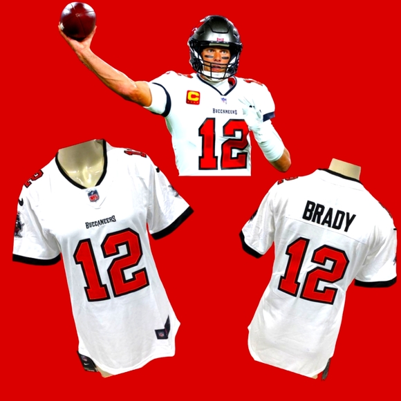 Authentic NFL TOM BRADY #12 BUCCANEERS Women's Medium Jersey - Picture 3 of 17